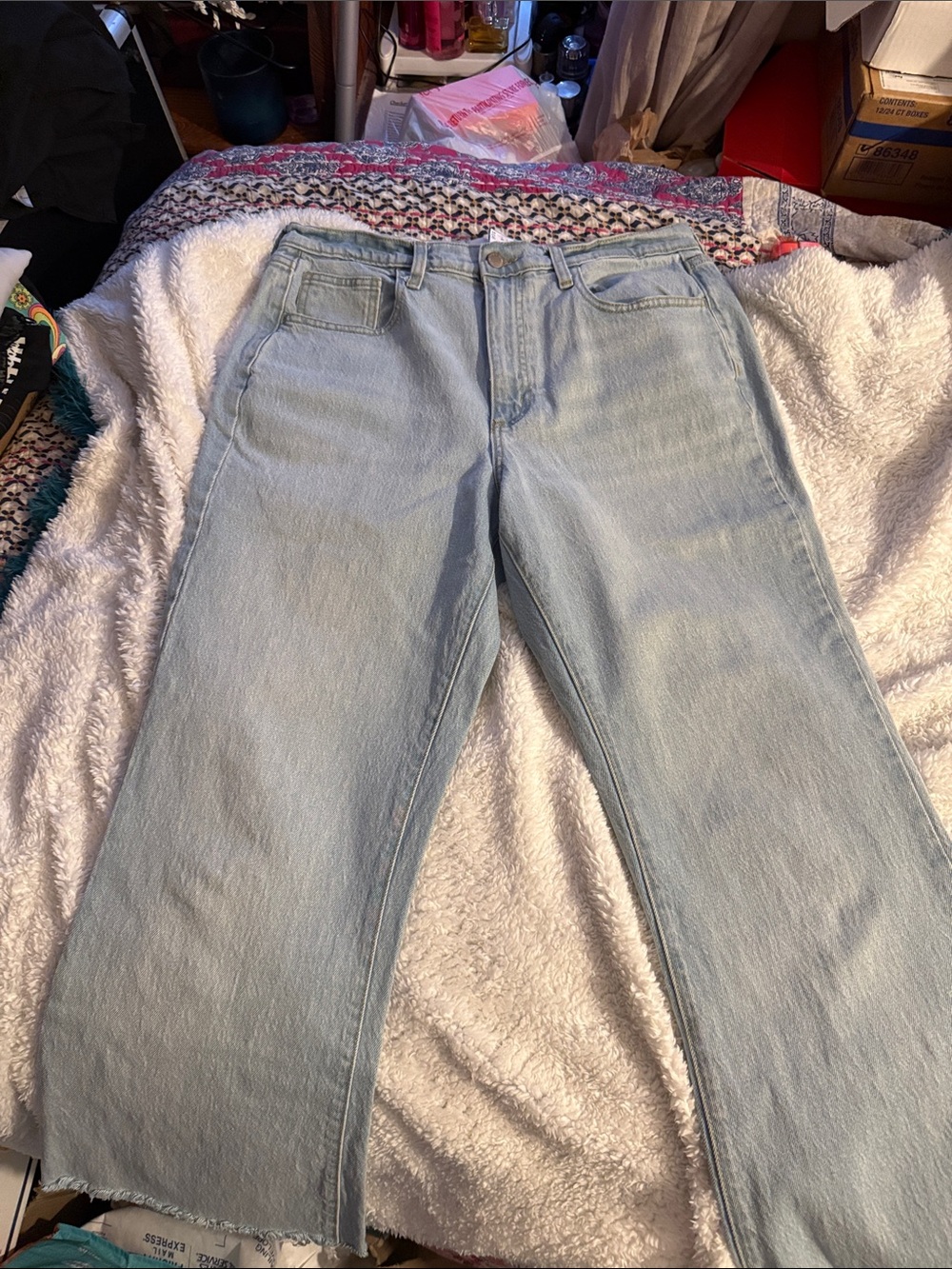 Universal Thread Light Blue Wide-Leg Jeans